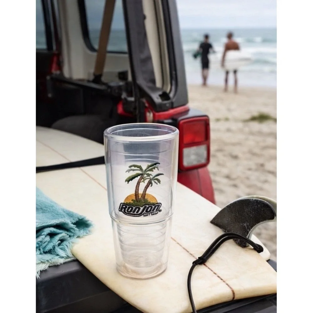 Ron Jon Surf Shop Palm Trees 24oz Tervis Tumbler Travel Cup NO LID‎